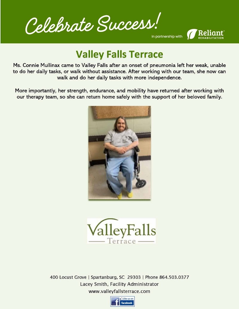 Valley Falls Tearrace nursing home in Spartanburg, SC - Photo 3 of 5