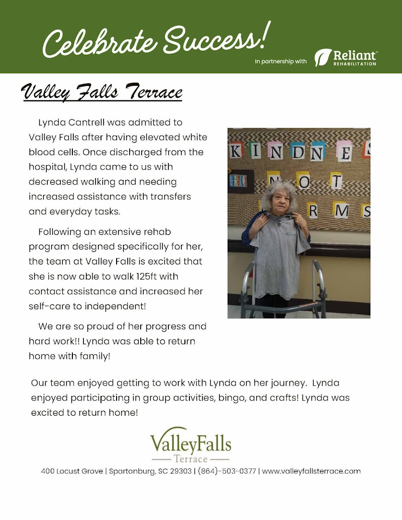 Valley Falls Tearrace nursing home in Spartanburg, SC - Photo 4 of 5