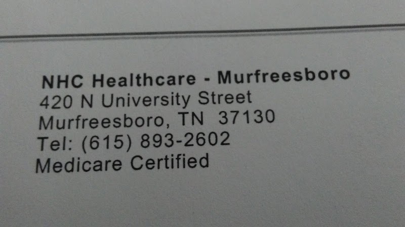NHC HEALTHCARE, MURFREESBORO nursing home in MURFREESBORO, TN - Photo 2 of 2